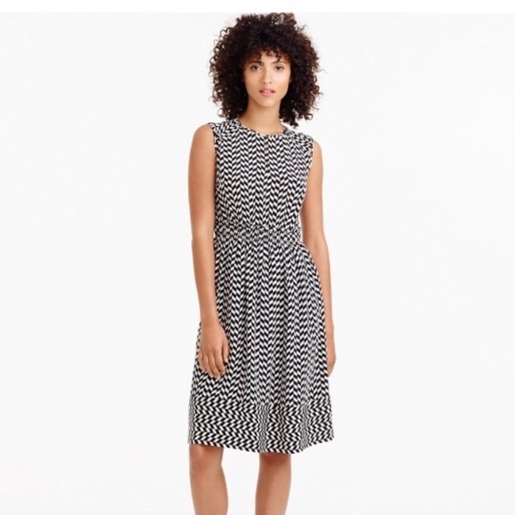 J. Crew Dresses & Skirts - J.crew geo print silk dress /6/